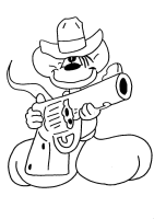 A coloring page of diddl
