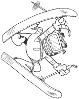 A coloring page of garfield