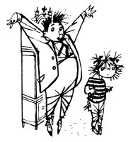 A coloring page of ibbeltje