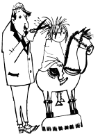 A coloring page of ibbeltje