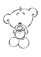 A coloring page of pimboli