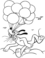 A coloring page of pluto