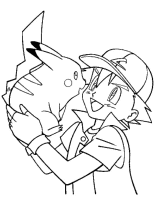 A coloring page of poce
