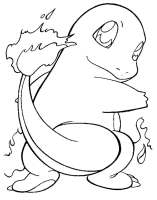 A coloring page of poce