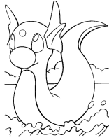 A coloring page of poce