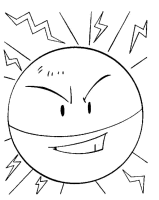 A coloring page of poce