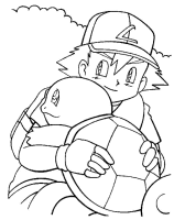 A coloring page of poce