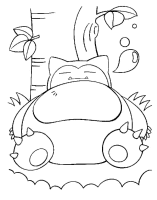 A coloring page of poce