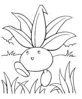 A coloring page of poce