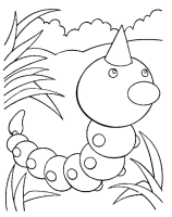 A coloring page of poce