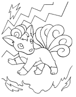A coloring page of poce