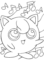 A coloring page of poce