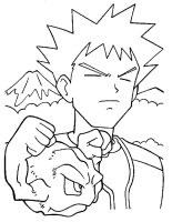 A coloring page of poce
