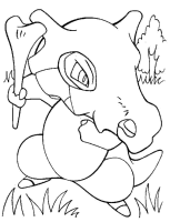 A coloring page of poce