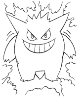 A coloring page of poce