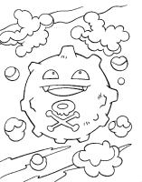 A coloring page of poce