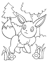 A coloring page of poce