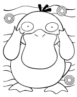 A coloring page of poce