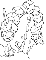 A coloring page of poce
