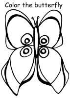 A coloring page of butterfly