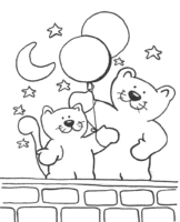 A coloring page of cat