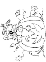 A coloring page of cat