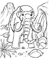 A coloring page of dino
