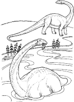 A coloring page of dino