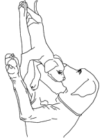 A coloring page of dog
