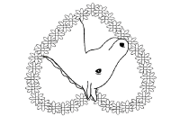 A coloring page of horse