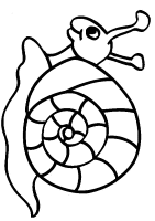 A coloring page of slug