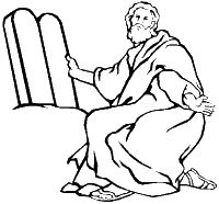 A coloring page of exodus