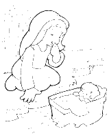 A coloring page of exodus