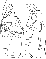 A coloring page of exodus