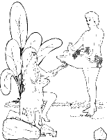 A coloring page of genesis