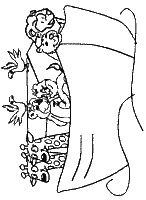 A coloring page of genesis