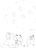 A coloring page of genesis