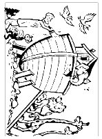 A coloring page of genesis