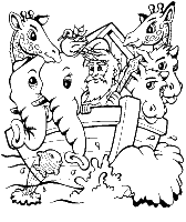 A coloring page of genesis