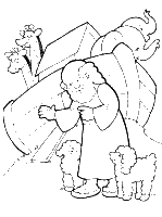 A coloring page of genesis