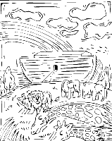 A coloring page of genesis