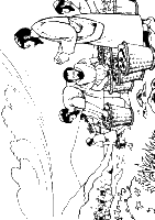 A coloring page of john