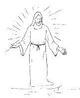 A coloring page of john