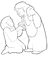 A coloring page of luke