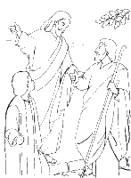 A coloring page of luke