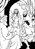 A coloring page of luke