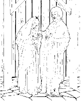 A coloring page of luke