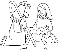 A coloring page of luke