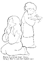 A coloring page of luke