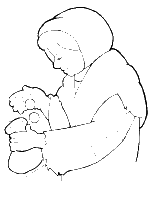 A coloring page of luke